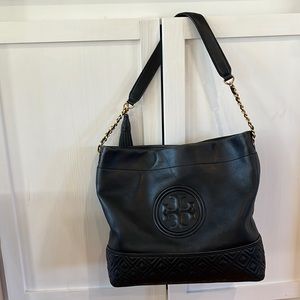 Tory Burch black leather shoulder bag